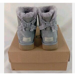 Pre-Owned Ugg Mini Bailey Bow Swirl Size 5 Soft Amethyst (1116635 SAMT)